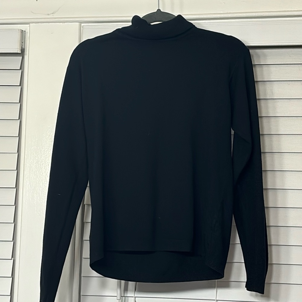 Reference Point Black Turtleneck Ribbed - image 1